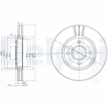 Bromsskiva ytterø-278mm Begränsat erbjudande