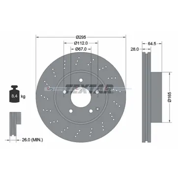 Extra rabatt Bromsskiva ytterø-295mm