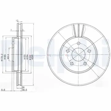 Utförsäljning Bromsskiva ytterø-300mm