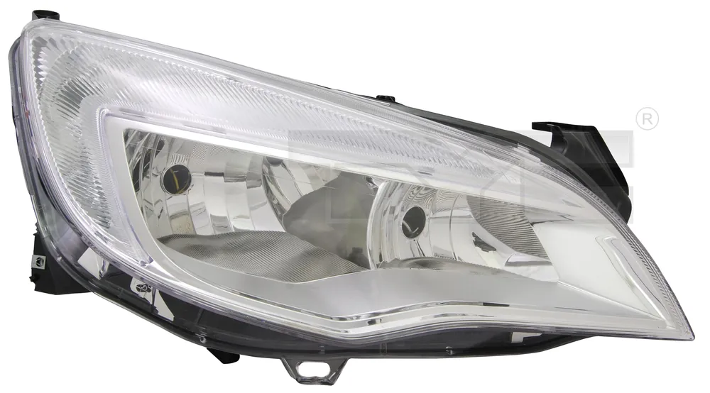 Outlet Strålkastare H7/H7, krom, inkl motor