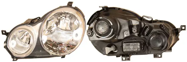 Fynd Strålkastare hö H7/H1, inkl motor -08/2005, ers AL — Höger