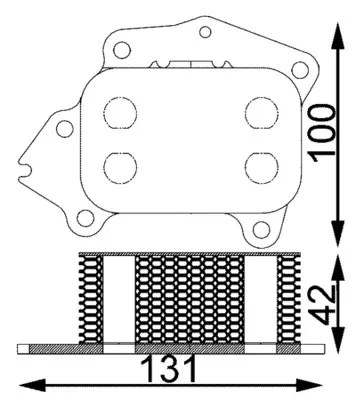 Fri frakt 194 000S Oljekylare motor