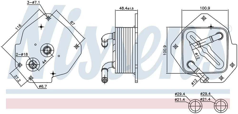 Oljekylare motor, Alfa, Fiat Expressleverans